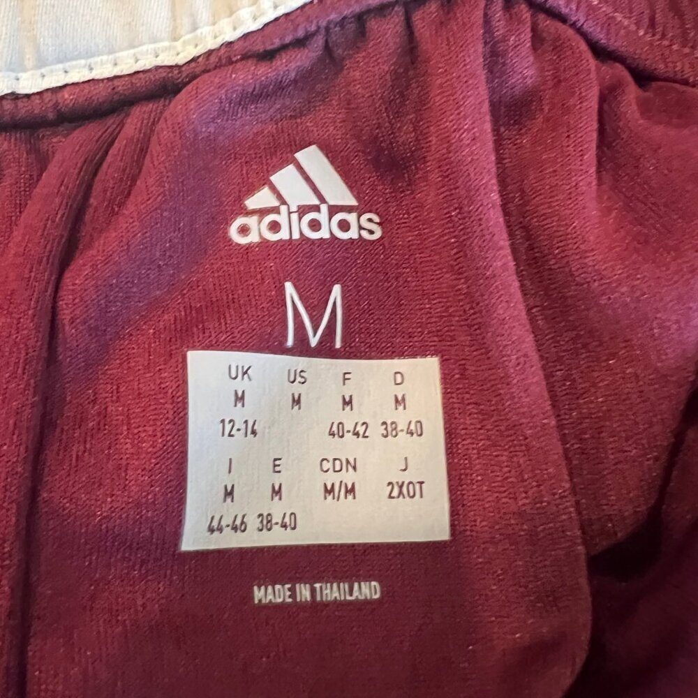 Adidas Basketball Shorts, Maroon & White, Crazy Explosive, Size Medium - Picture 5 of 8